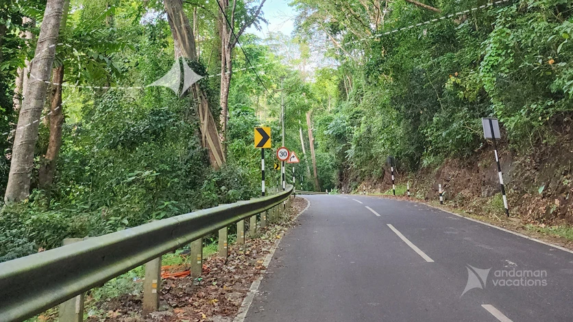 Road to Chidiya Tapu Beach