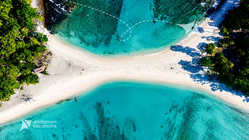 Aerial Coastline View - Andaman Parasailing