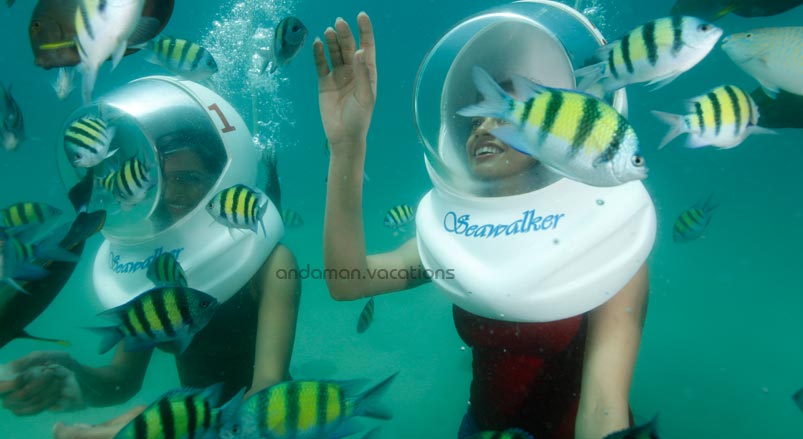 Sea walking in Andaman